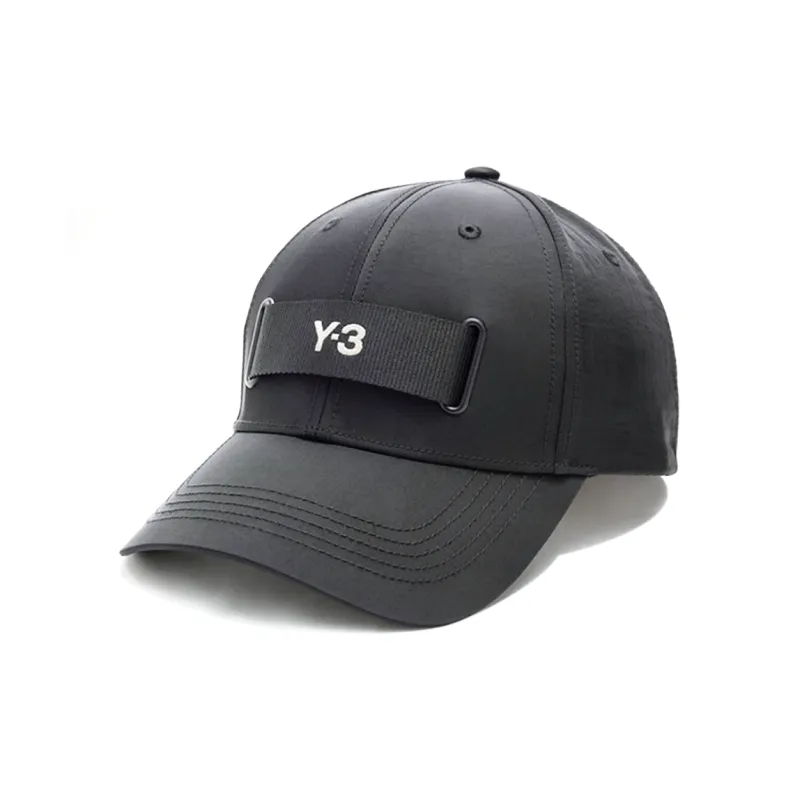 Y 3 Nylon Baseball Caps Unisex Black-0