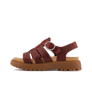 Timberland Logo debossed Leather Sandals