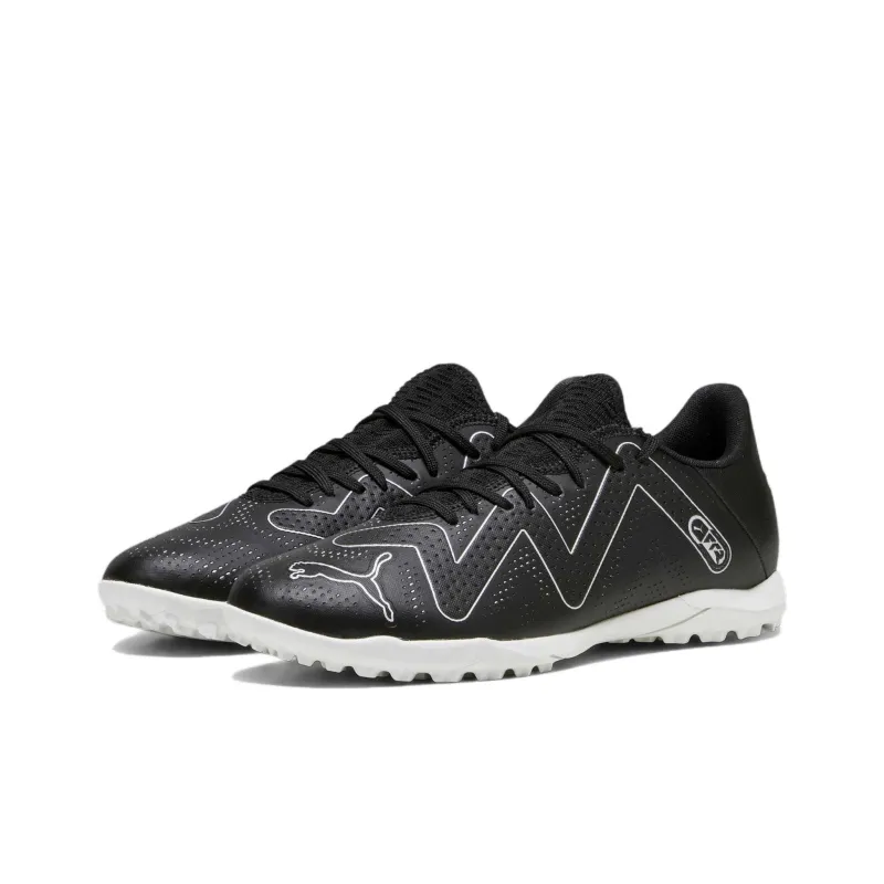 PUMA Future Play TT Rubber Broken Studs Slip Resistant Soccer Shoes Men's Black White-2