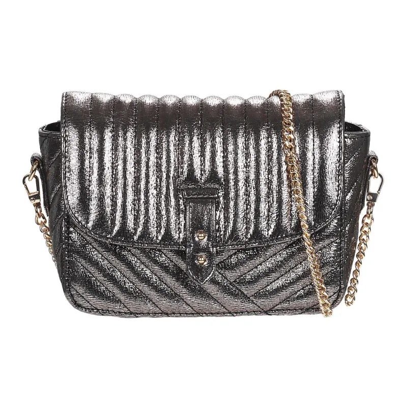 Petite Mendigote Cow Leather Crossbody Bag, Shoulder Bag Women's Gray-0