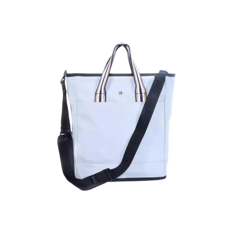 FREQUENTFLYER Polyester Blend With Polyurethane Crossbody One Shoulder Handbags Medium Size Unisex Pearl Blue-1