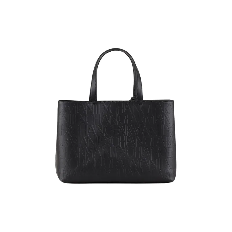 EMPORIO ARMANI PU Tote Bag, Shopping Bag, Handbag Women's Black-2