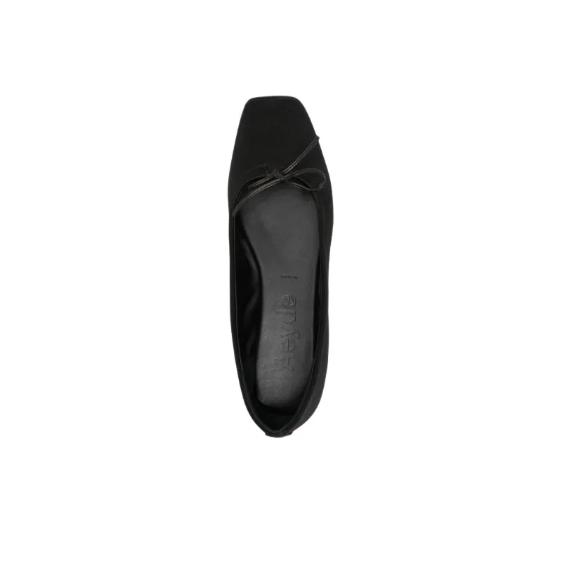 Aeyde Gabriella Satin Ballerina Shoes Women's-4