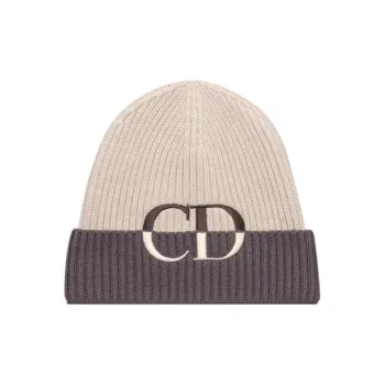 DIOR Virgin Wool Beanies Men's Beige