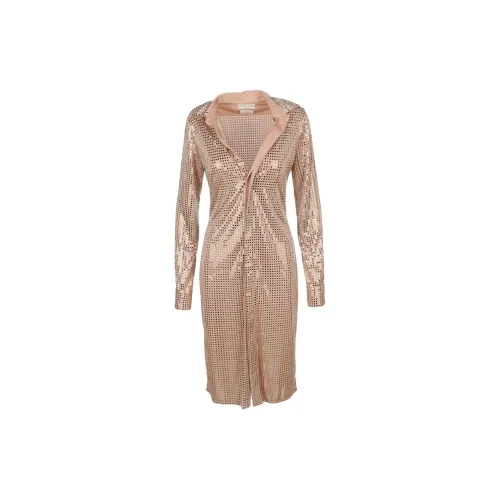 Bottega Veneta Long-Sleeved Dresses Women's Pink