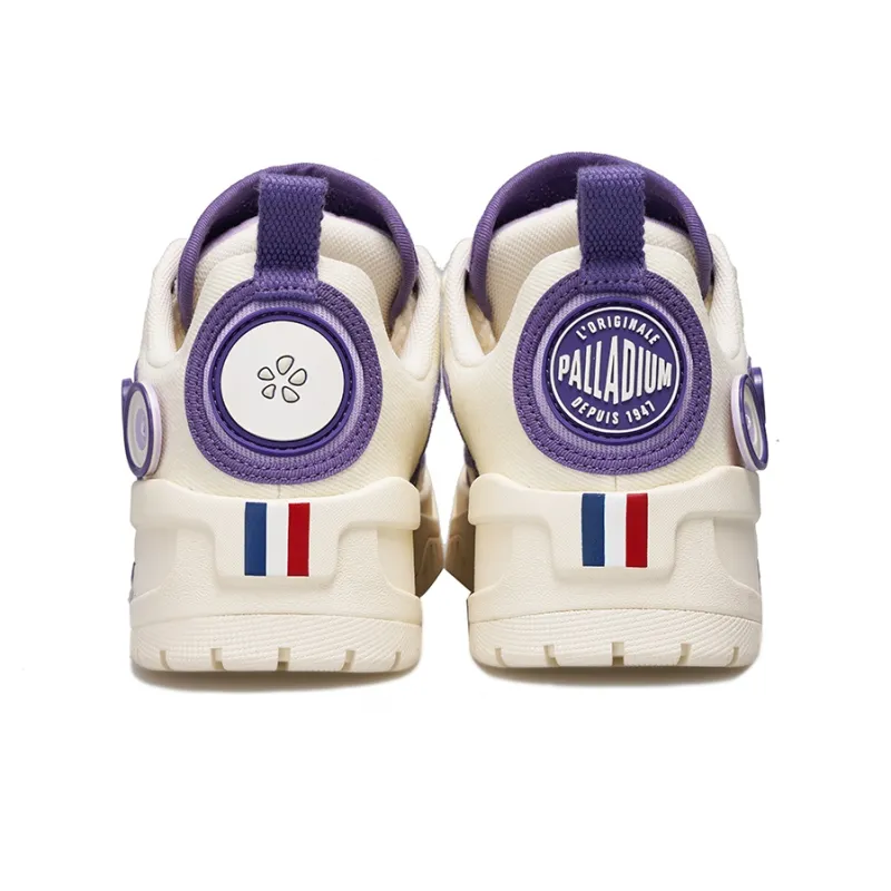 Palladium Fruit Button Shoes Height Increasing Wear Resistant Low Top Skateboard Shoes Unisex Purple-4