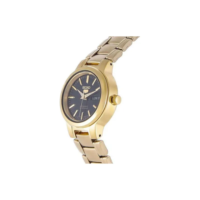SEIKO Seiko5 Collection Automatic Mechanical Movement Stainless Steel Strap Watch Women's Watch Black Dial SYME48K1-3