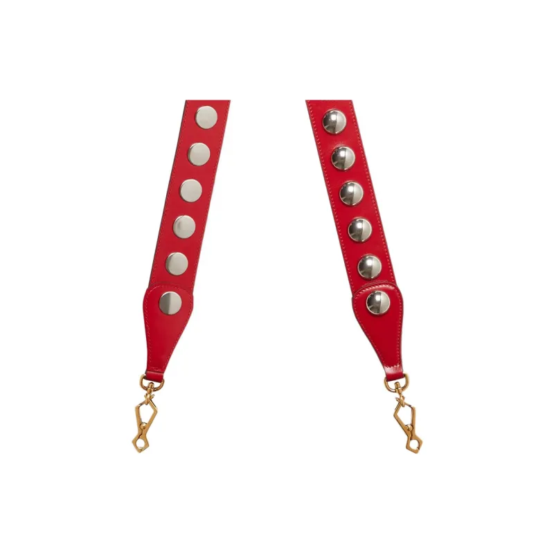 GUCCI Leather Shoulder Strap Bag Straps Women's Red-2
