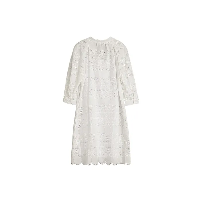 ELLE Long-Sleeved Dresses Summer Clothing Women's White-1