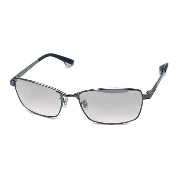 Police Rectangular Sunglasses Men's Black-1