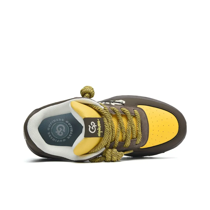 Isolated Manufacturing Coverage Slip-Resistant Cushioning Height Increasing Low-Top Skateboard Shoes Unisex-23