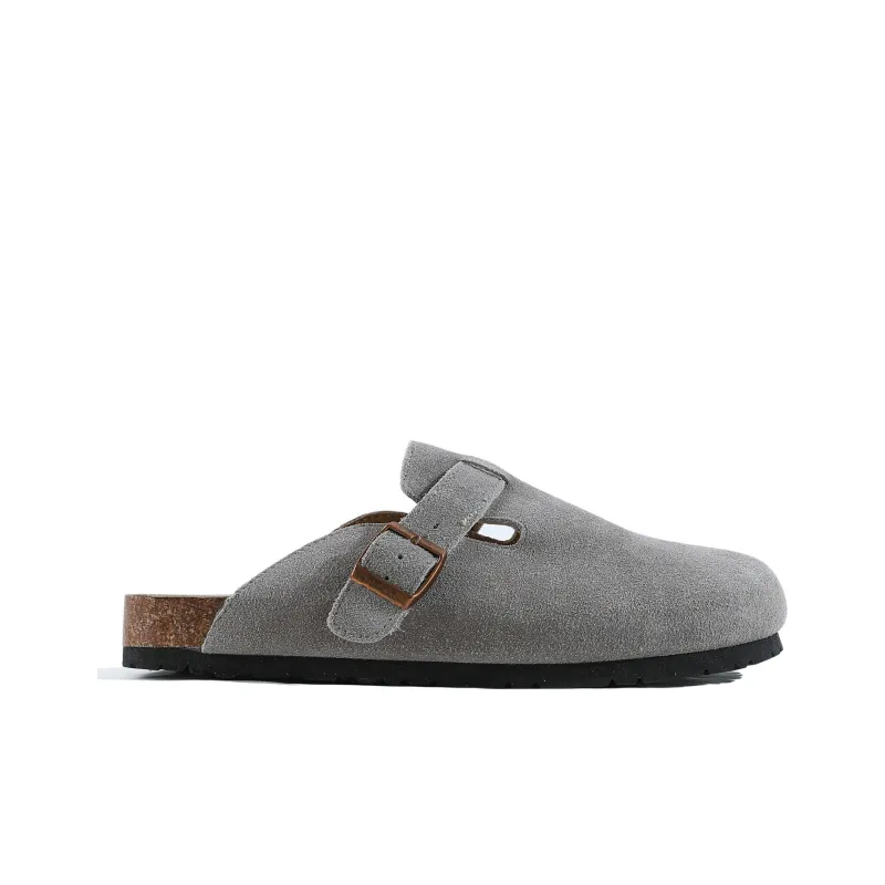 RO Closed Toe Slippers Unisex Khaki Gray-16
