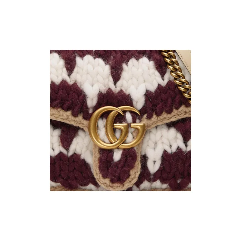GUCCI GG Marmont Wool Crossbody Bag, Shoulder Bag Women's-7