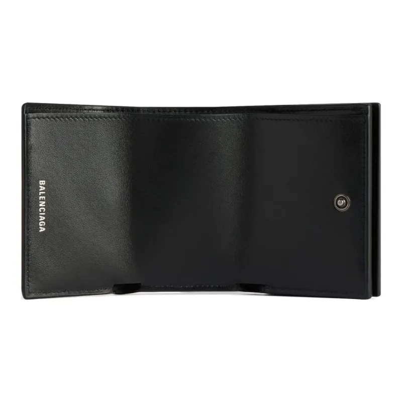 Balenciaga Cow Leather Wallet Mini Men's Red-2