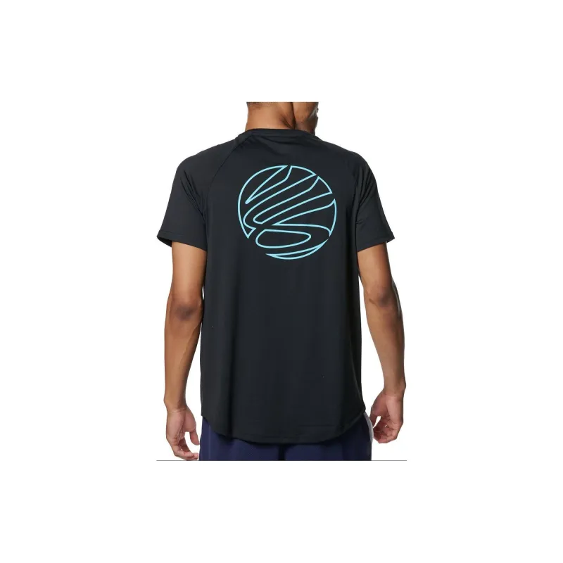 Under Armour Raglan Sleeve T Shirt Men's Black-1