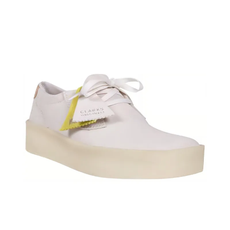 Clarks Originals Ashcott Cup Off White Suede-2