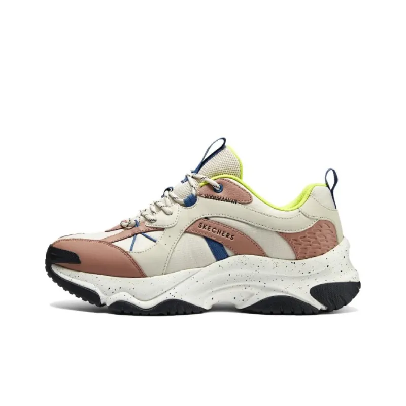 Skechers Street Cushioning, Slip Resistant, And Abrasion Resistant Low Top Running Shoes Men's White Brown-0