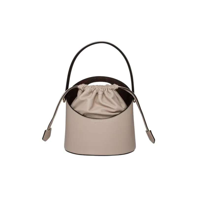 ETRO Calfskin Bucket Bag, Shoulder Bag, Crossbody Bag, Handbag Women's Sand-0