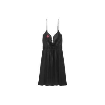 Sangluo Nightgown Women's Black