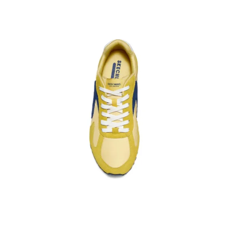 Skechers Street Cushioning Wear Resistant Low Top Casual Shoes Men's Bright Yellow-3