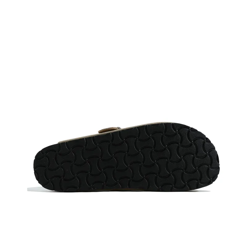 RO Closed Toe Slippers Unisex Khaki Gray-13