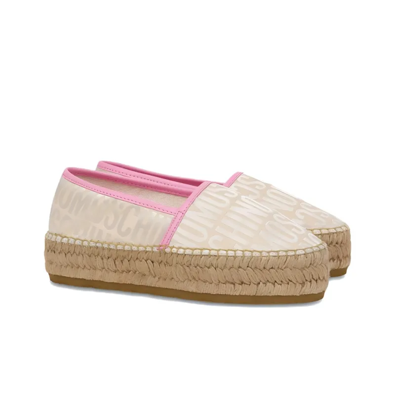 MOSCHINO Logo-jacquard Flatform Espadrilles-2