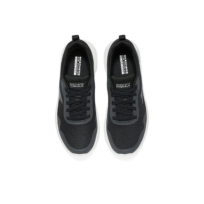 Skechers Cushioning Breathable Low Top Casual Running Shoes Men's Black-3