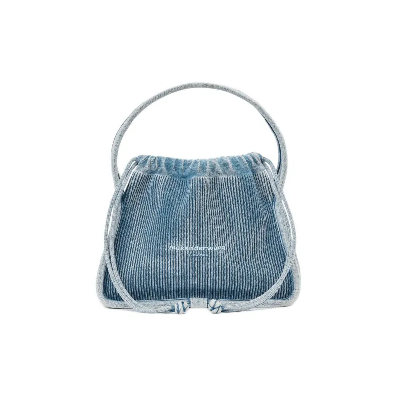 Alexander Wang Ryan Cotton With Nylon Handbag Trumpets Women's Blue-0