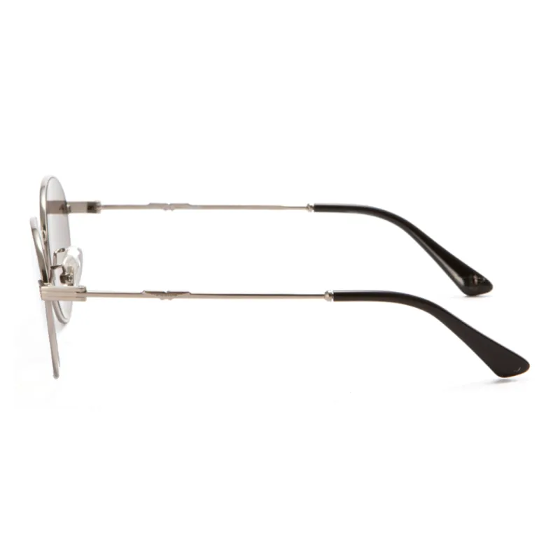 Police Titanium Round Sunglasses Unisex Silver-1