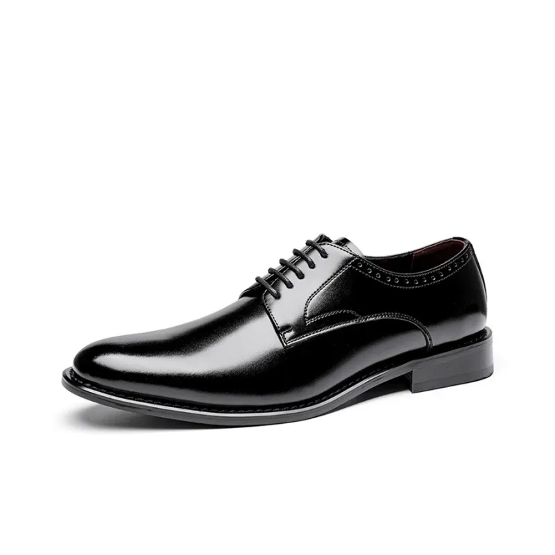 YEDANI Dress Shoes Men Low Top Black/Brown-1
