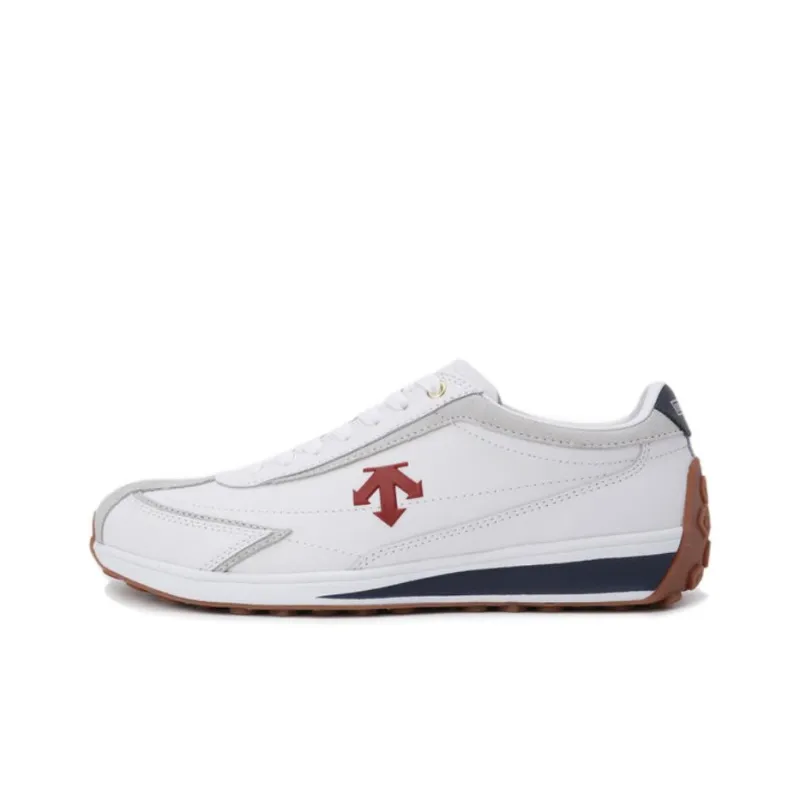 DESCENTE Cron Racer Cushioning, Wear Resistant Low Top Skateboard Shoes Unisex Red Marine Blue-0