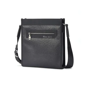 BISON DENIM Top Grain Cow Leather Vertical Backpack Business Casual Men's Bag Men's