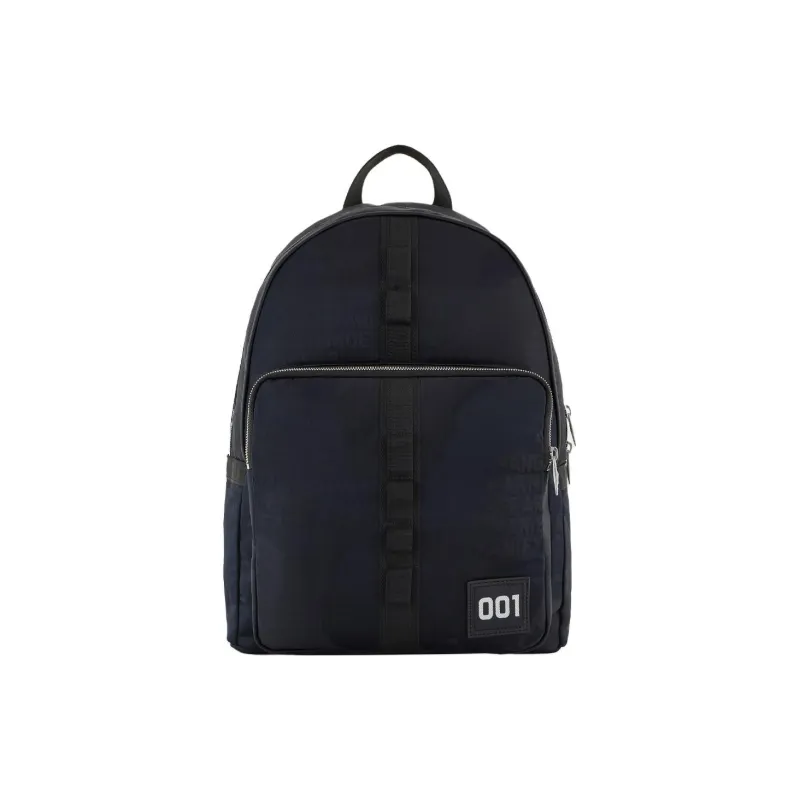 EMPORIO ARMANI Fabric Backpack Men's Blue & Black-0