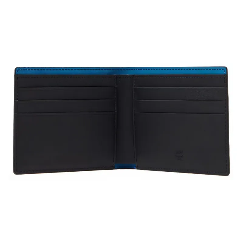 MCM Bifold Wallet Splash Logo Blue-1