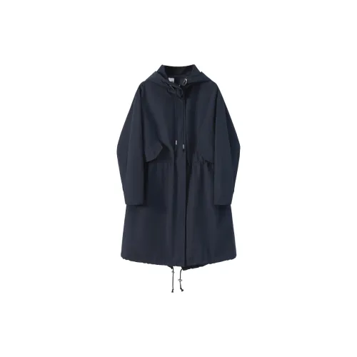 TOUCH Trench Coats Women's Navy Blue