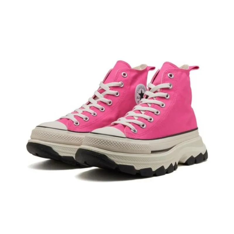 Converse All Star Trekwave Slip Resistant Abrasion Resistant Shock Absorbers High Top Canvas Shoes Unisex Pink-2