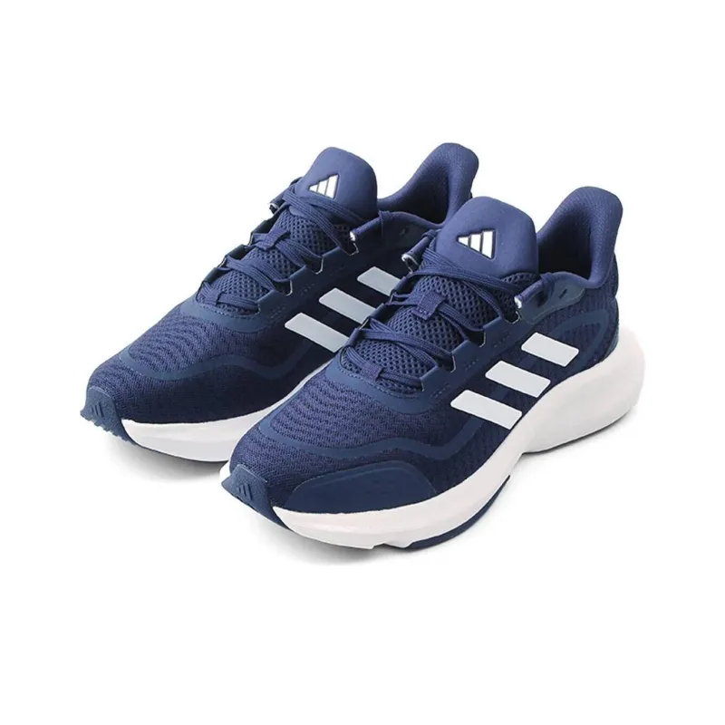 Adidas Cushioned Wear Resistant Breathable Lightweight Low Top EVA Rubber Casual Running Shoes Unisex Blue White-2