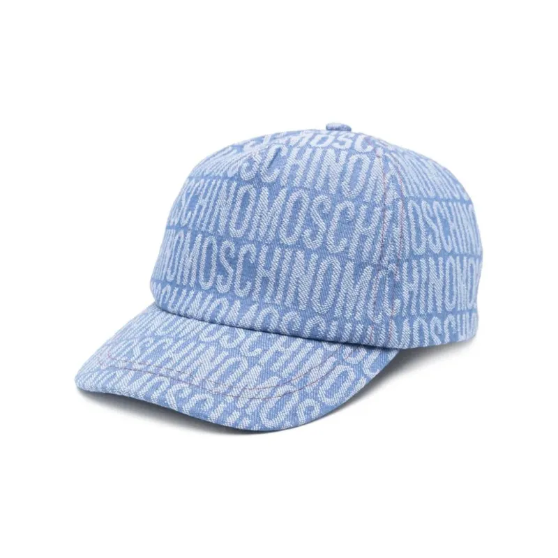 MOSCHINO Kids Logo jacquard Two tone Baseball Cap-0