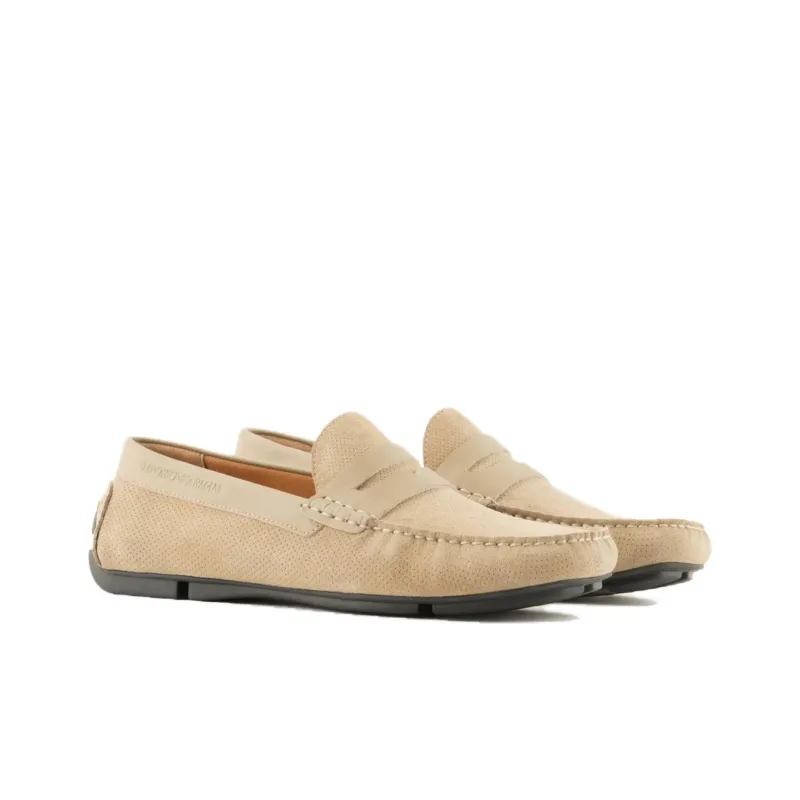 EMPORIO ARMANI Loafers Men's Light Umber-1