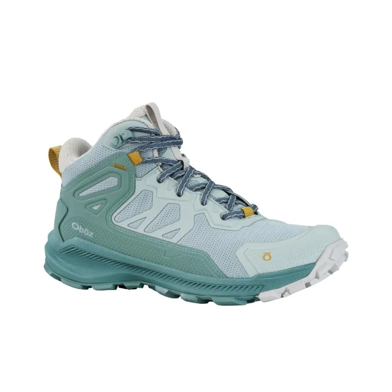 Oboz Footwear Katabatic Cushioning Wear-Resistant Mid-Top Trekking Shoes Women's Blue Green-2