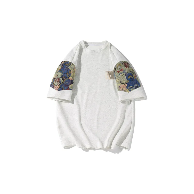 YooMore American Casual Bear-Print Unisex Sweatshirt-52