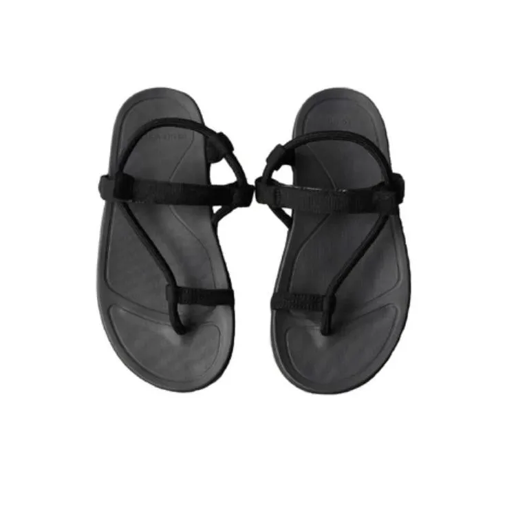 Odette E Odile x RIG FOOTWEAR Collaboration Model Beach Sandals Unisex Black-3