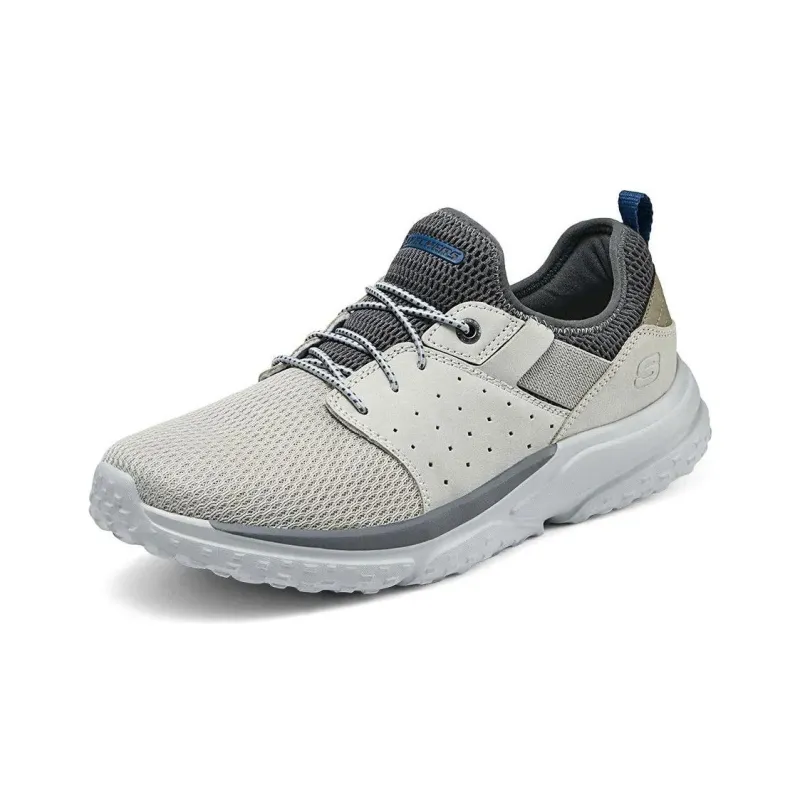 Skechers Relaxed Fit Cushioning Anti Slip And Wear Resistant Support Low Top Casual Shoes Men's Gray Loose Fit-2