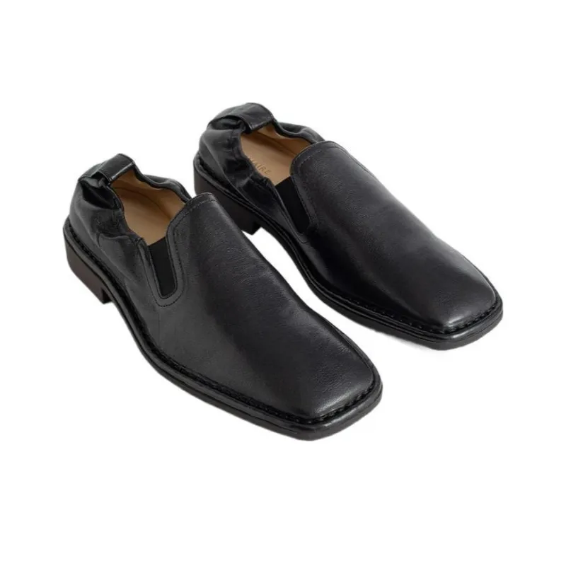 Lemaire Leather Slip-on Loafers-3