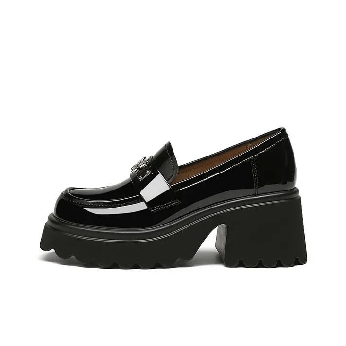 DAPHNE Loafers Women's Black, Beige-0