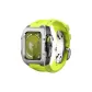 Silver Bezel Black Case, Neon Green Tapes
