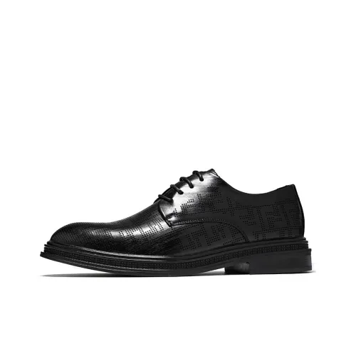 DOUBLE STAR 88 Dress Shoes Men Low-Top Black