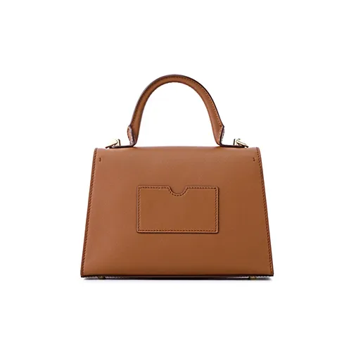 FION Cow Leather Shoulder Bag, Crossbody Bag, Handbag Tubas Women's Brown-1