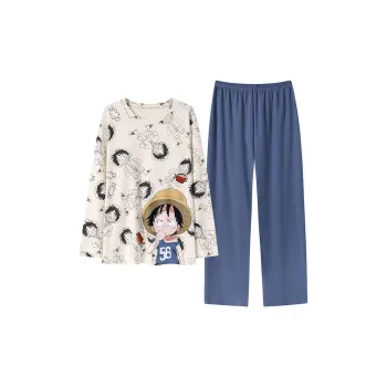 Close fitting Areas Pajama Set Men's