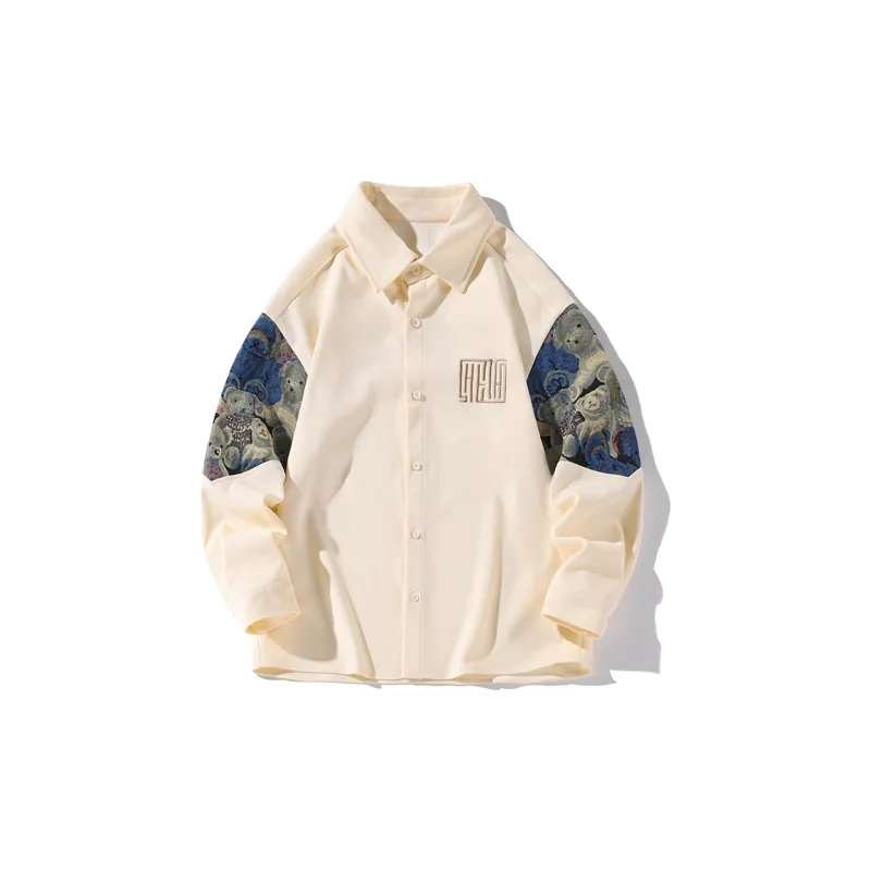 YooMore American Casual Bear-Print Unisex Sweatshirt-62